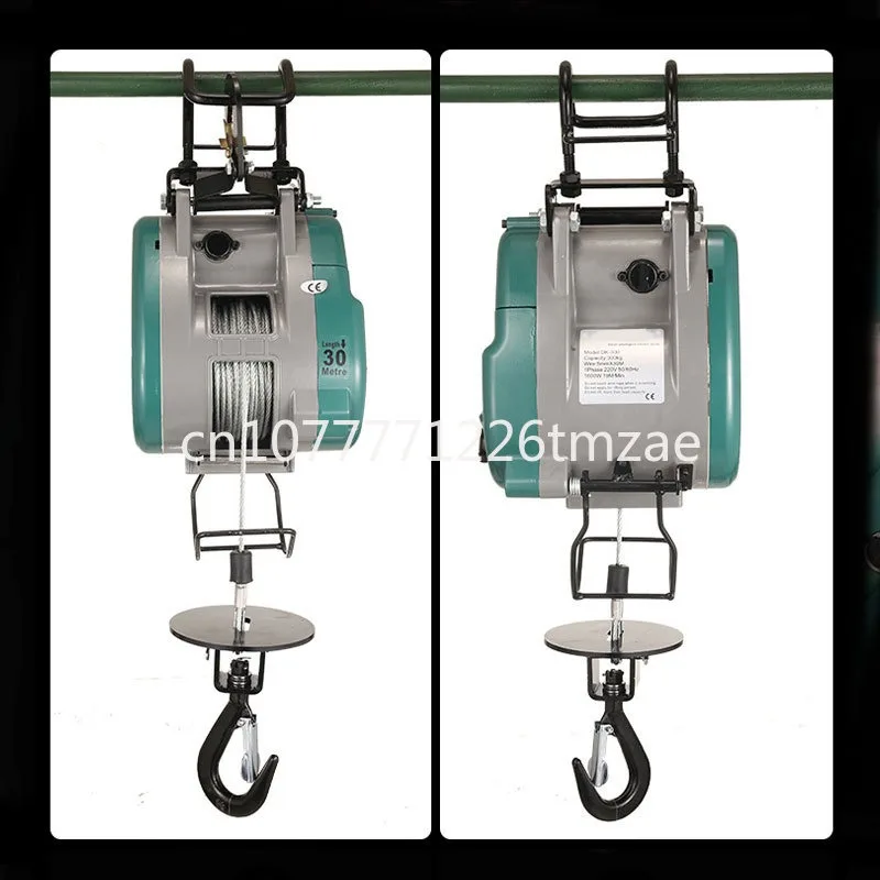 Portable Lifting Crane 500kg 360kg New Upgrade Double Hole Small Diamond Electric Hoist Suspension Wire Rope