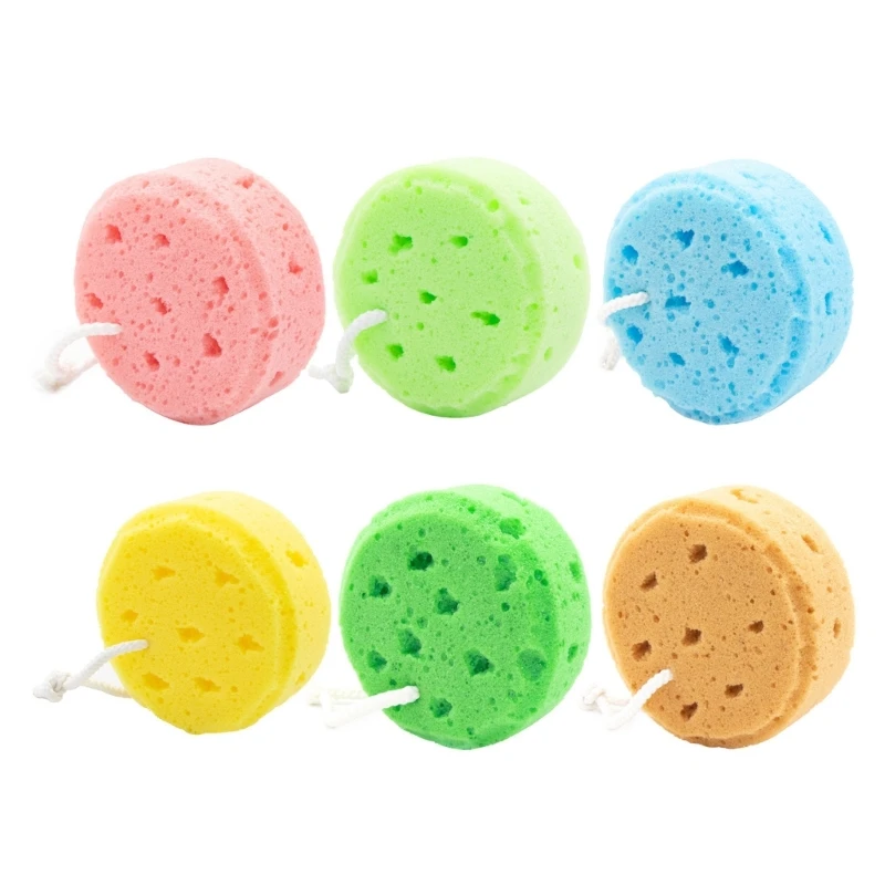 Round Bath Scrubber Improve Skin Texture Remove Dead Cells Spa for Women and Men