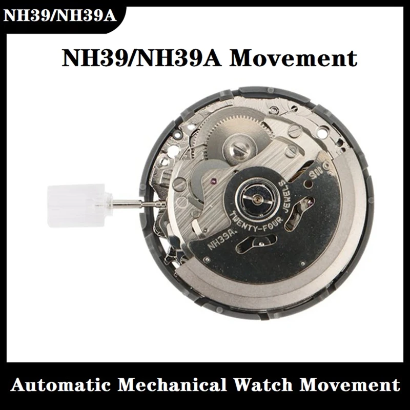 

NH39/NH39A Watch Movement Supporting Date Setting High-Precision Automatic Mechanical Watch Movement NH39 Replacement