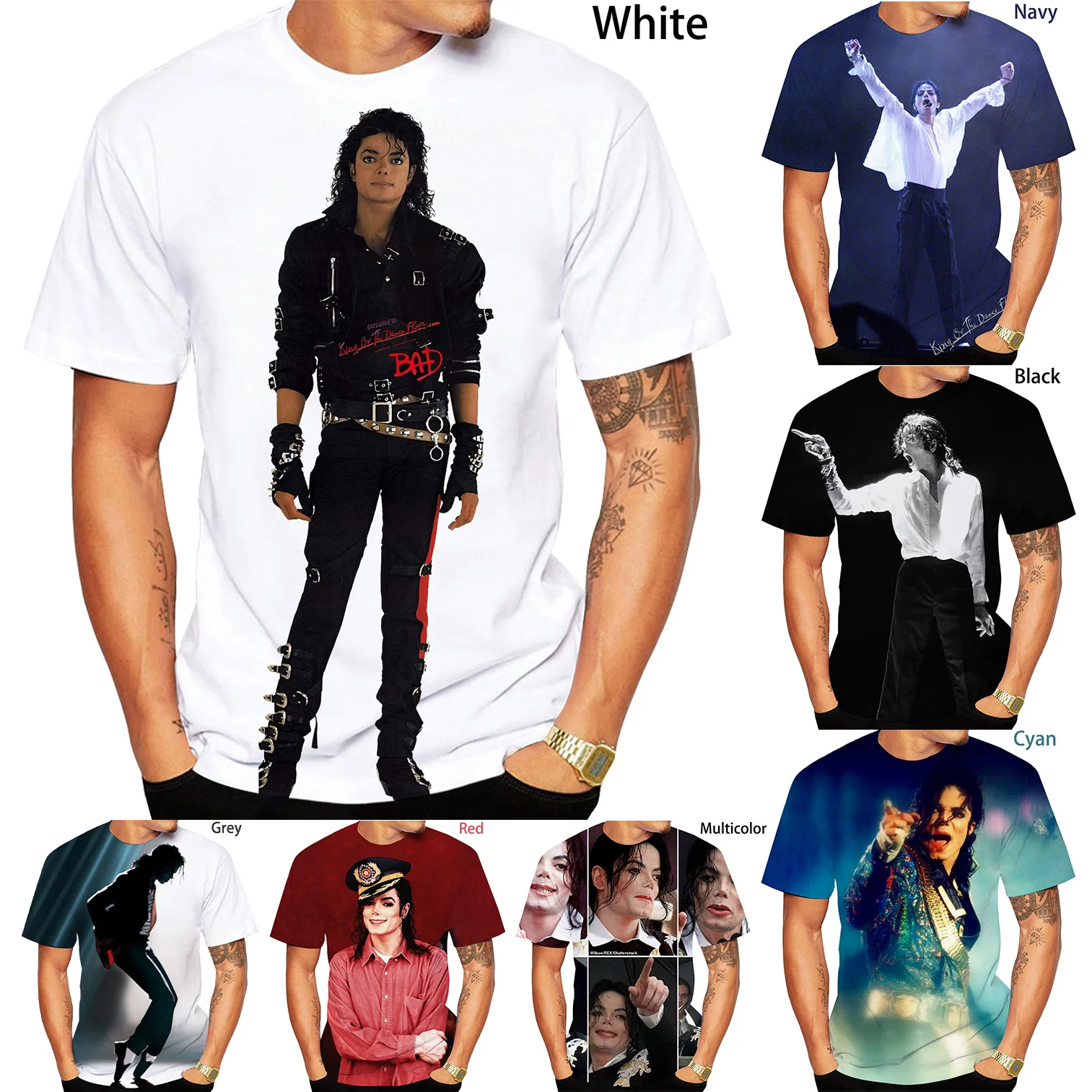 Newest Fashion 3D Printing Michael Joseph Jackson TShirt Cool Short Sleeved MJJ T Shirt Men/Women Pullover Tops Hot Summer Tees