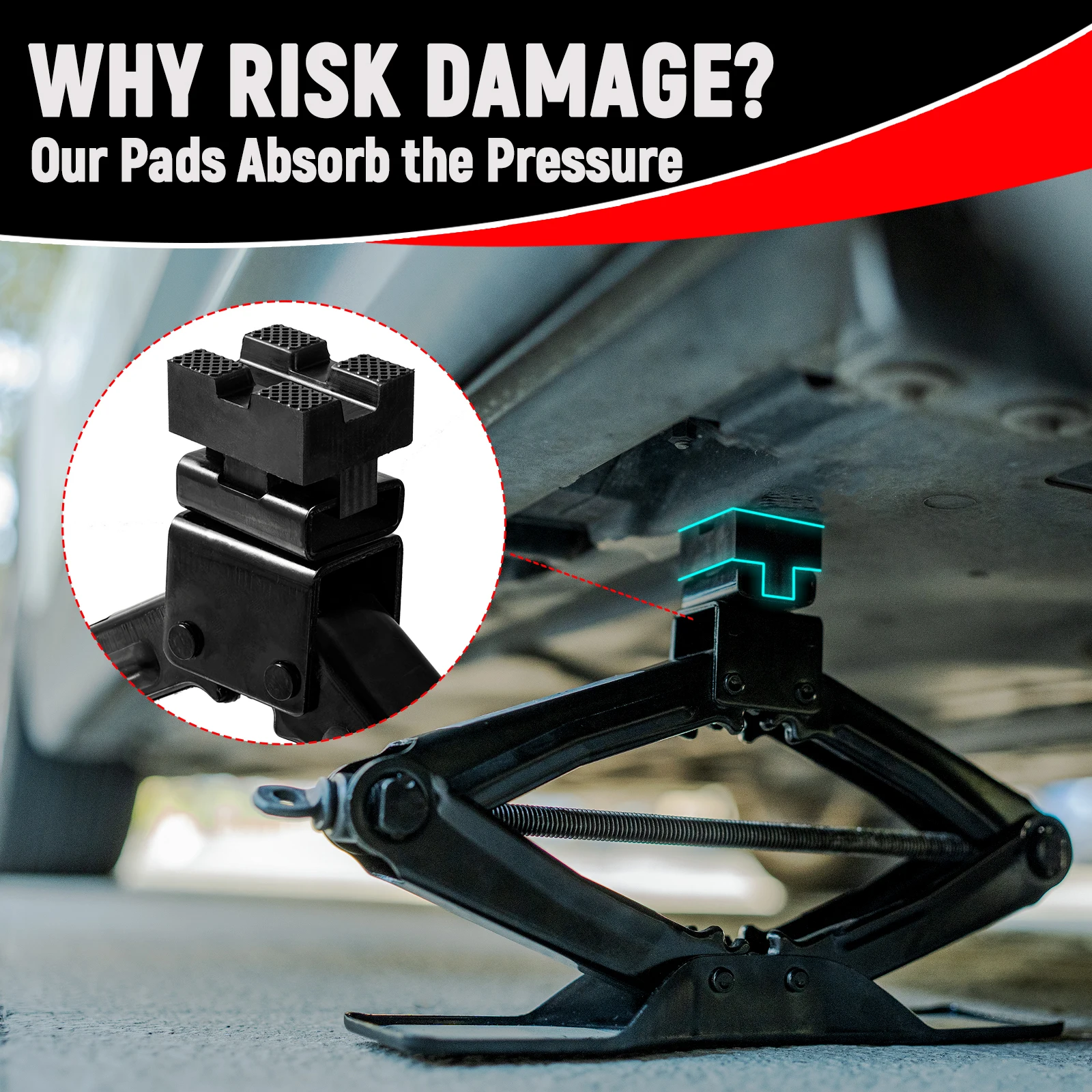 Универсальный резиновый адаптер для приварного домкрата для ножничного домкрата, подъемник, защищает ходовая часть, предотвращает царапины, автомобильный комплект