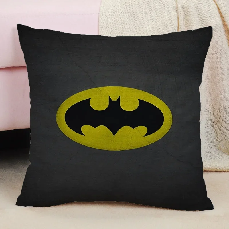 Home Decoration Accessories Batmans Cushion Cover 40*40 Decorative Pillowcase 50x50 Short Plush Car Sofa Cushions Covers Pillow