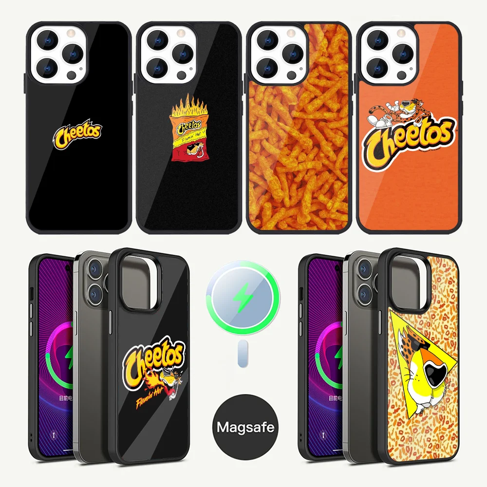 Cheetos Snack Food Phone Case For iPhone 15,14,13,12,11,Plus,Pro,Max Mini Magsafe Magnetic Wireless Charging