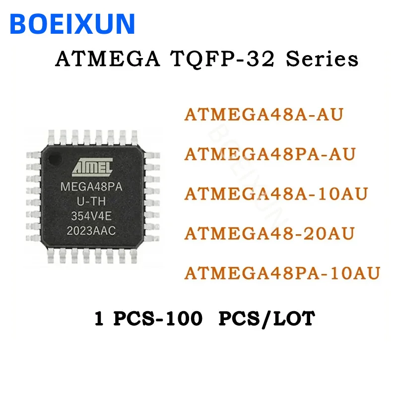 

10 шт. ATMEGA48A-AU ATMEGA48PA-AU ATMEGA48V-10AU ATMEGA48-20AU ATMEGA48PV-10AU ATMEGA48 ATMEGA48PV ATMEGA48PA ATMEGA48A микросхема