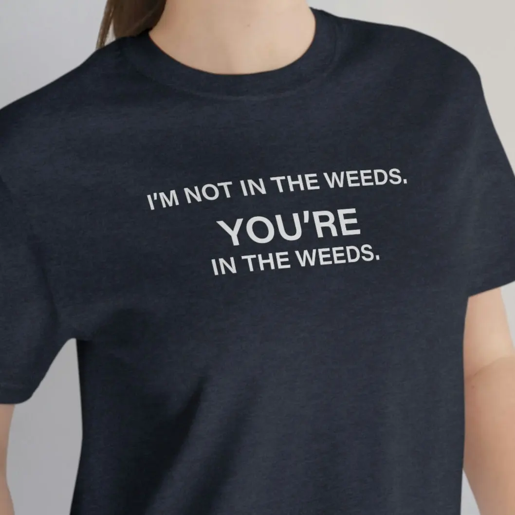 Casual T-shirt in The Grass | Waiter T-shirt | Catering Industry | Bar Attendant Gifts | Waiter Gifts | Waiter Jokes