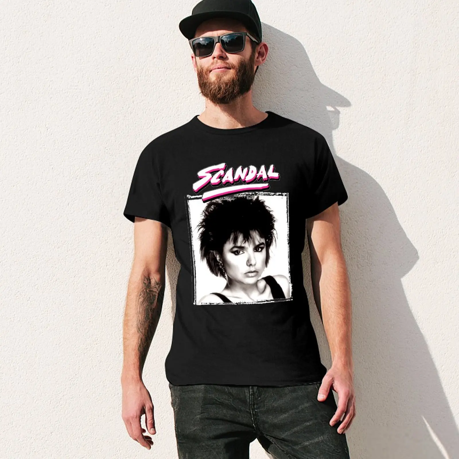 Scandal band T-shirt quick drying plus sizes kawaii clothes customs big and tall t shirts for men