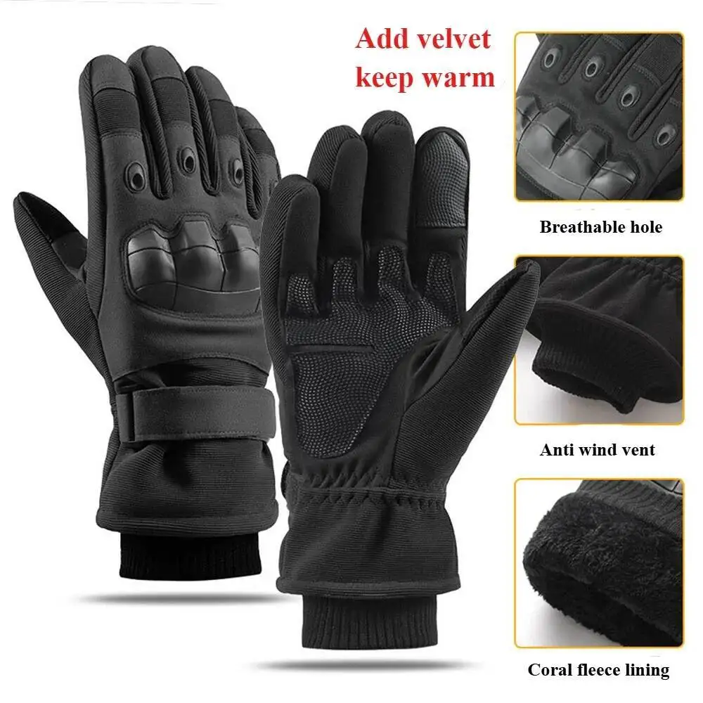 

Winter Tactical Men Women Outdoor Protective Sports Cycling Climbing Mountaineering Anti Slip Thick And Warm Gloves