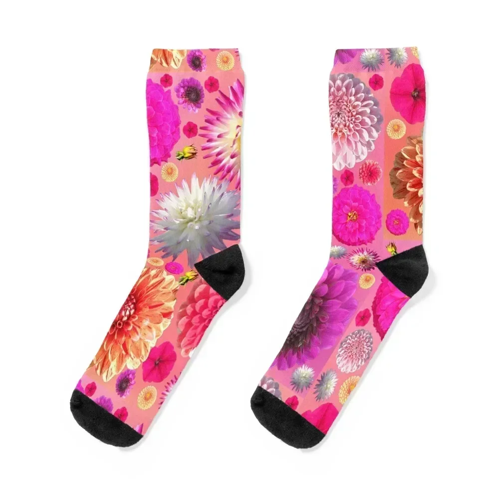 

Multy Colour Flower Design-1 Socks funny sock hiking winter gifts christmass gift Socks Male Women's