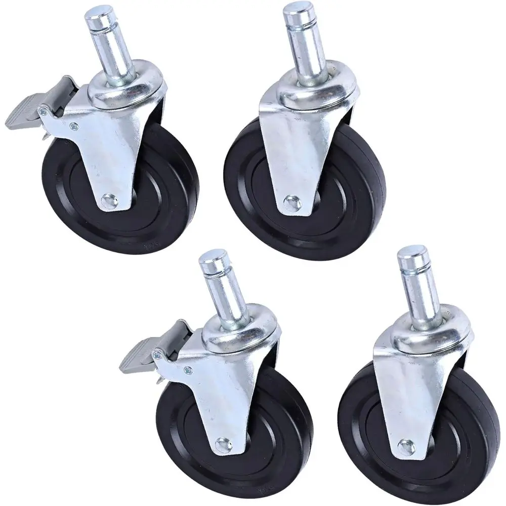 

Optional Casters or Wire Shelving, 600 lbs/Caster, Gray, Set of 4