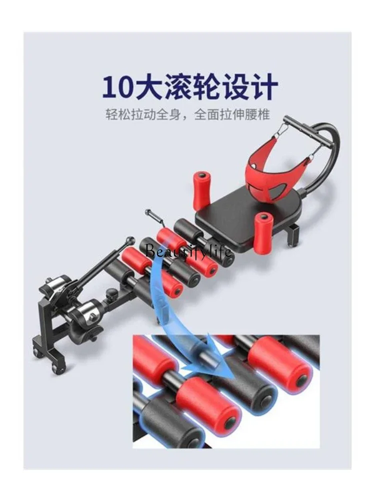 Cervical spine stretcher Spine column traction artifact Height increase and height fitness leg inverted machine