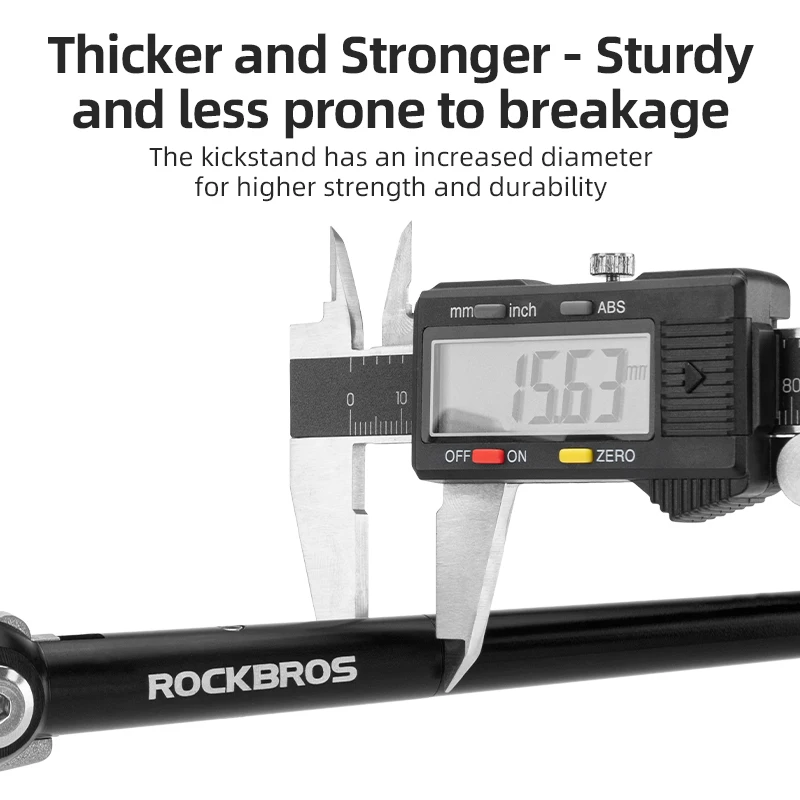 ROCKBROS-Folding Kickstand De Bicicleta, Suporte Ultraleve Pé, Bike Kickstand, Suporte De Estacionamento, Apoio Para Os Pés, Acessórios De