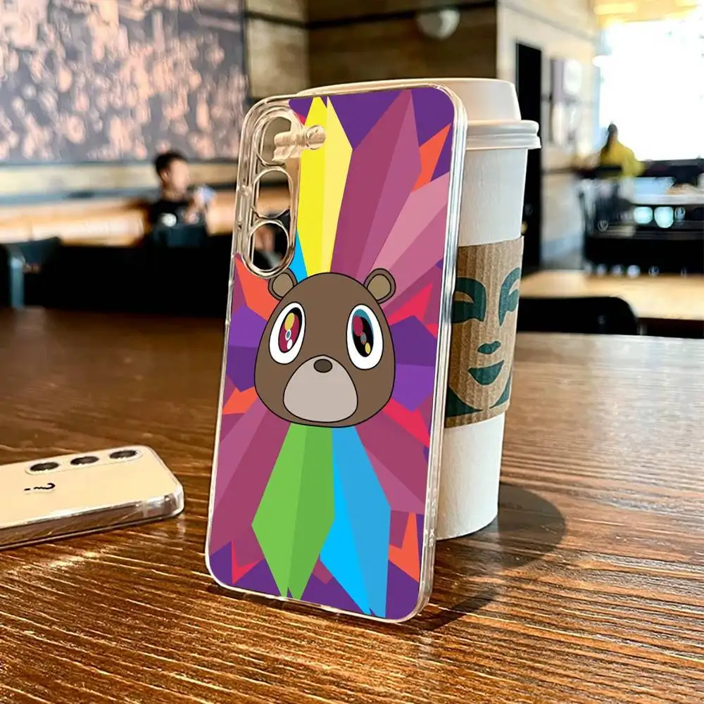 حافظة هاتف Kanye West Ye Music لهاتف SamsungS25,24,21,22,23,30,Ultra,20,Plus,Fe,Lite,not,10,9,5G غطاء شفاف