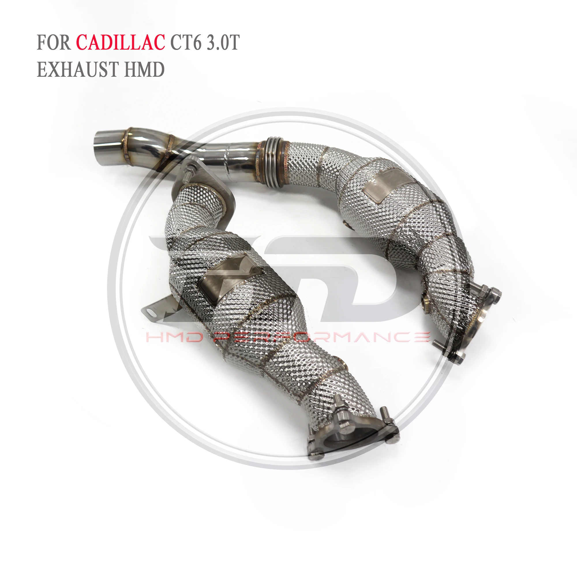 

HMD Exhaust System High Flow Performance Downpipe for Cadillac CT6 3.0T With Heat Shield Racing Pipe