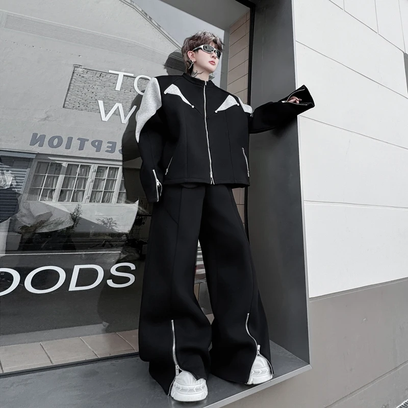 

Модный повседневный спортивный костюм для мужчин: осенне-зимняя новинка, комплект из двух предметов – худи с длинным рукавом и кардиган, брюки для отдыха