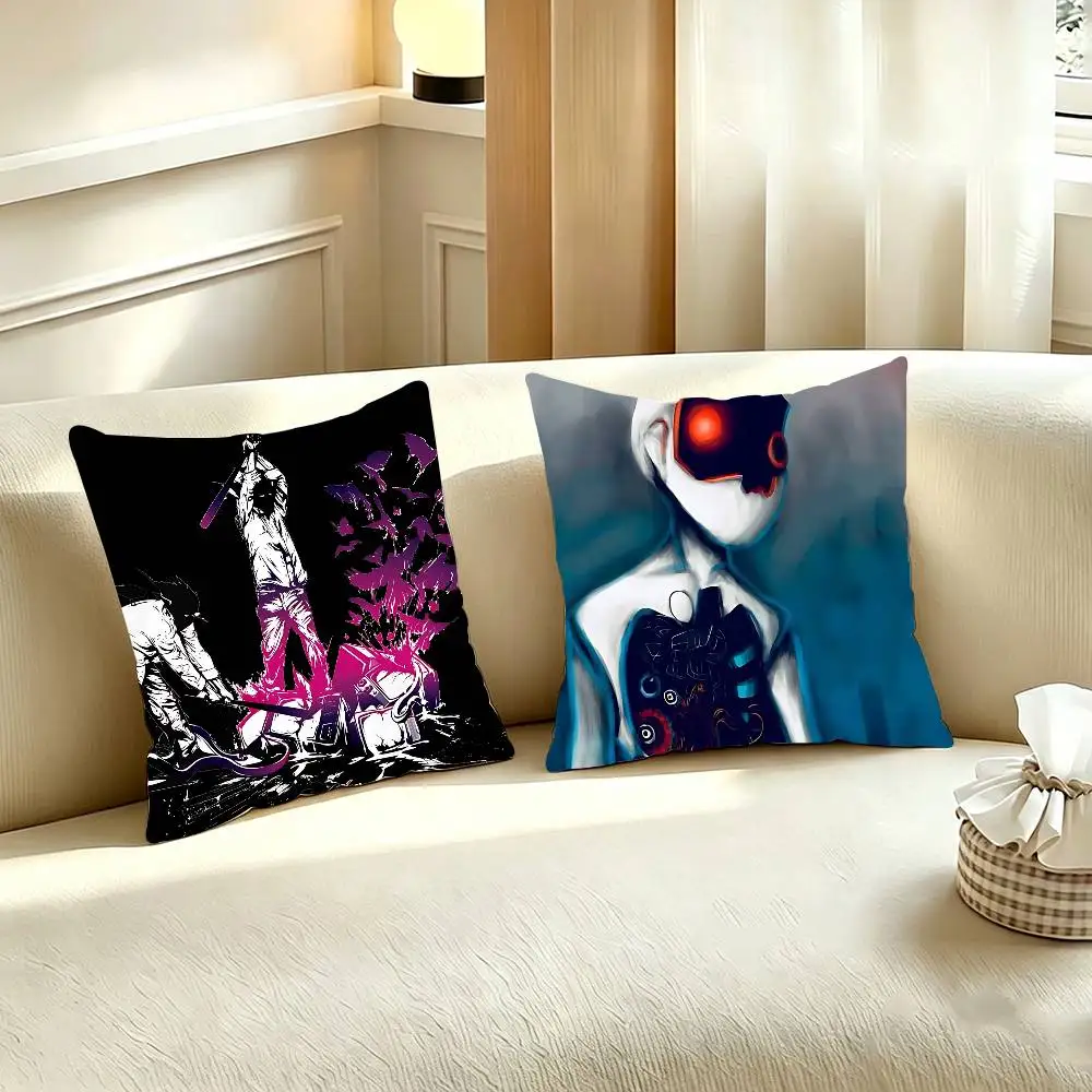 T-Three Days Grace Printed Pillow Cover Cushion Case Simple Sofa Pillow Case No Pillow Core
