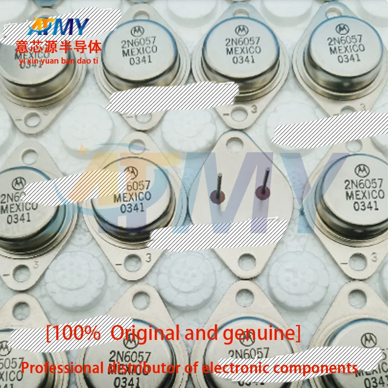 

2piece 2N6057 Gold Seal Transistor Transistor TO-3 Iron Seed Large Iron Cap Tube