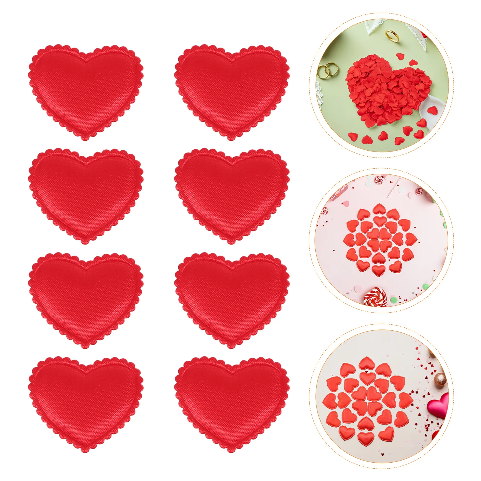 

300Pcs Love Heart Confetti 3.5cm Valentine's Day Room Decor Wedding Celebration Table Decoration Romantic Anniversary Party