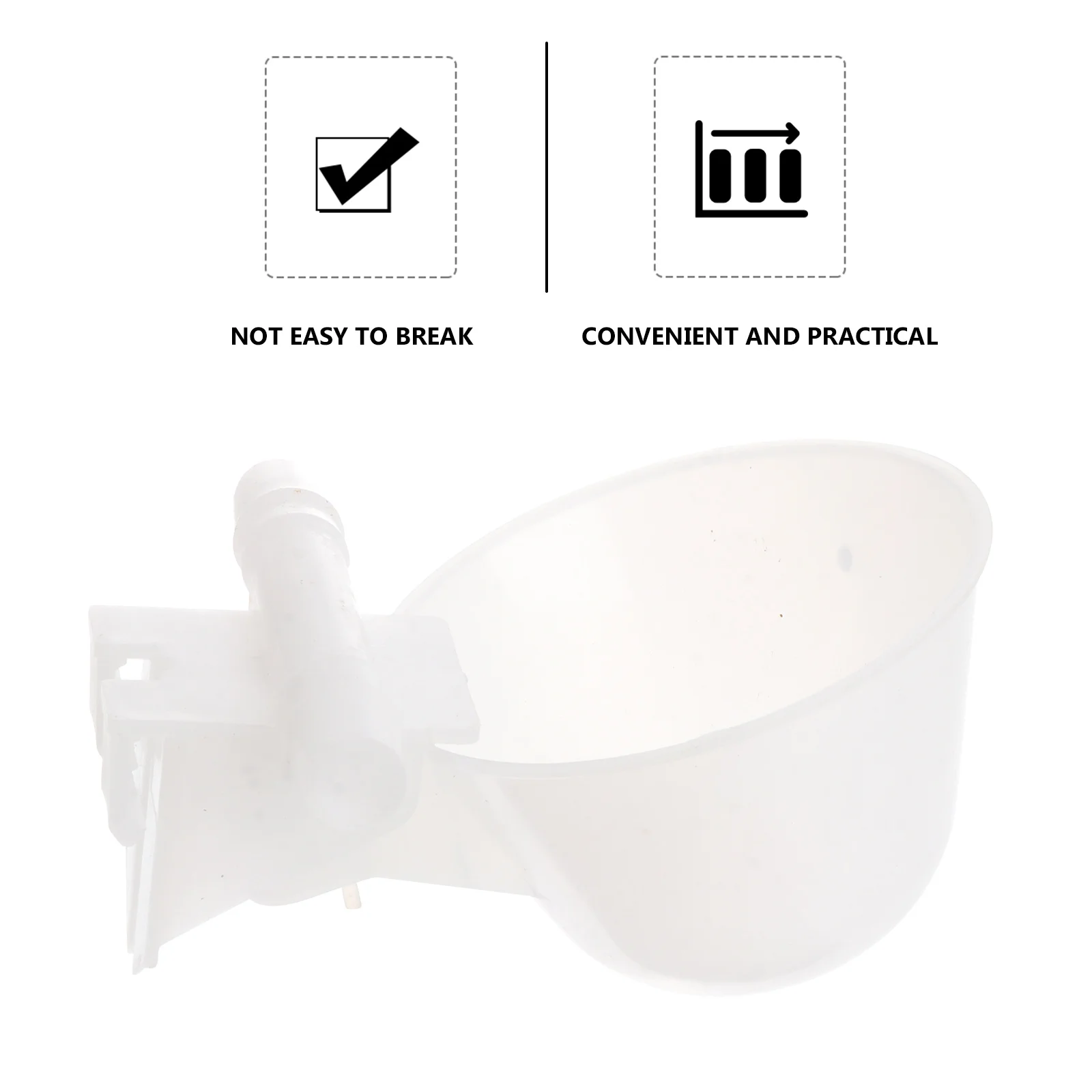 

10Pcs Plastic Birds Water Drinking Dish Feeding Bowl Autodrinker Convenient Bird Feeder for Pigeon Parrot Birds Dish