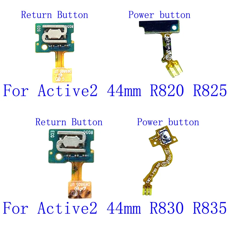 1 pz Power On Off Key ritorno posteriore Menu pulsante interruttore cavo flessibile per Samsung Galaxy Watch Active 2 R830 R835 R820 R825 40mm 44mm