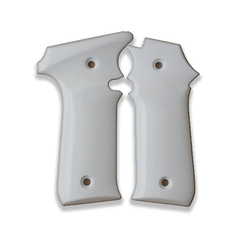 

KSD Brand LLama 1911 Style Compatible White Acrylic Grips