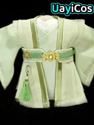 No Attributes Hanfu Fairy Prince Cute Ancient Green Costume Suits For Stuffed 20cm Plushie Doll Clothes Accessories Anime Toy