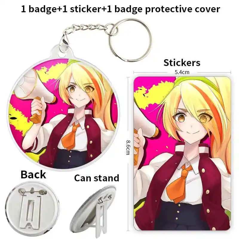 Nikaidou Saki Game Anime Character Badge Brooch anchor Peripherals Pin Backpack Decoration JewelryCute Clothes Lover Creative