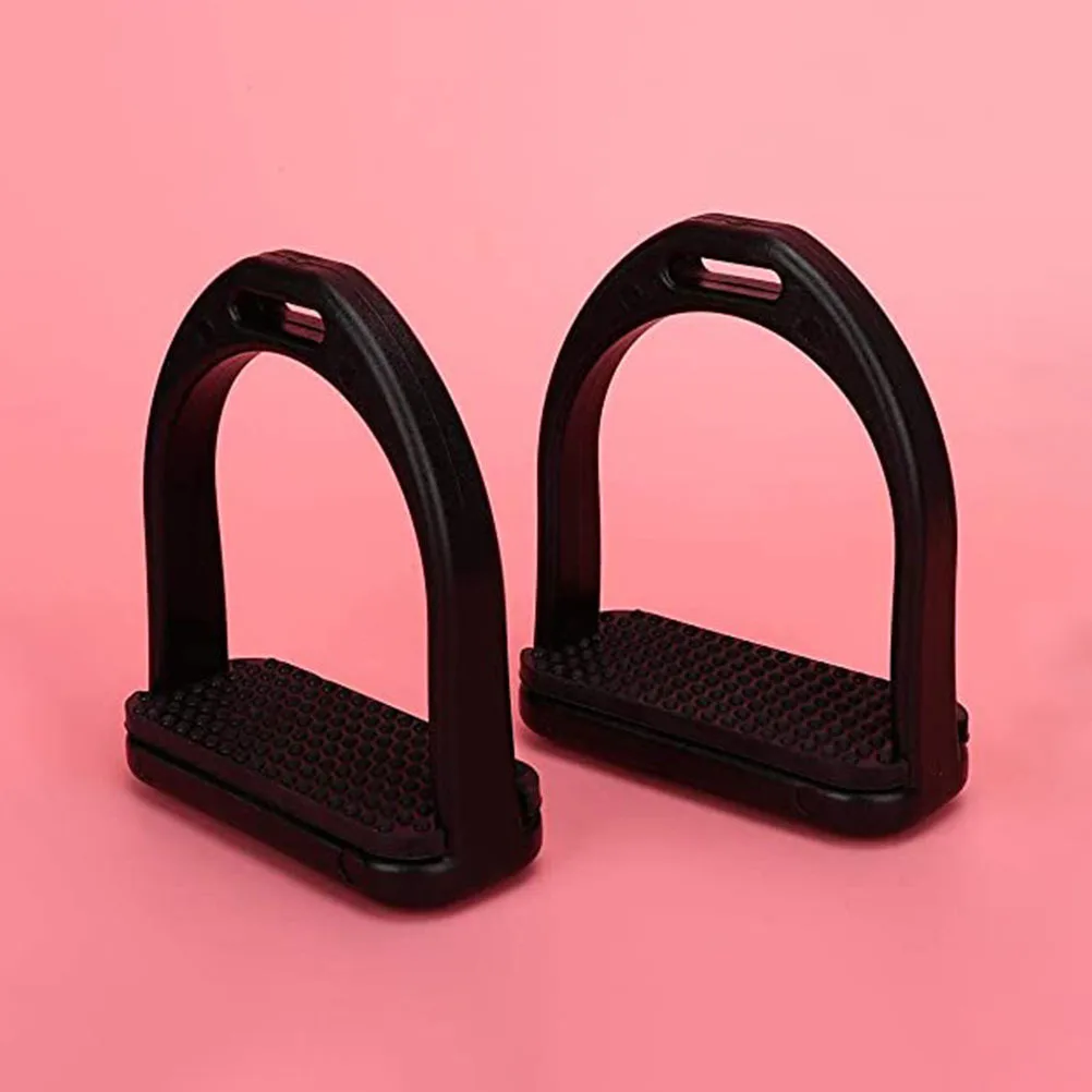 2 قطعة ركاب السلامة البلاستيكية المضادة للانزلاق الحصان السرج الركاب مقاومة للاهتراء مريحة ركوب الملحقات ركاب الحصان