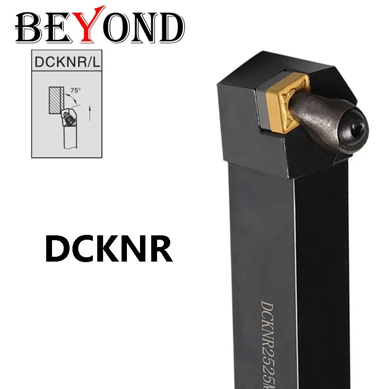 BEYOND DCKNR2020K12 DCKNR2525M12 DCKNR3232P12 External Turning Tools Holder DCKNR DCKNL 20mm 25mm Lathe Cutter Shank CNMG Insert