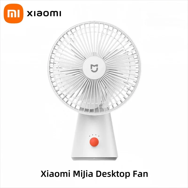 XIAOMI Mijia Portable Mobile Desktop Fan USB Rechargeable Handheld Mini Electric Fan Cordless Air Cooled Small Fan 4-speed