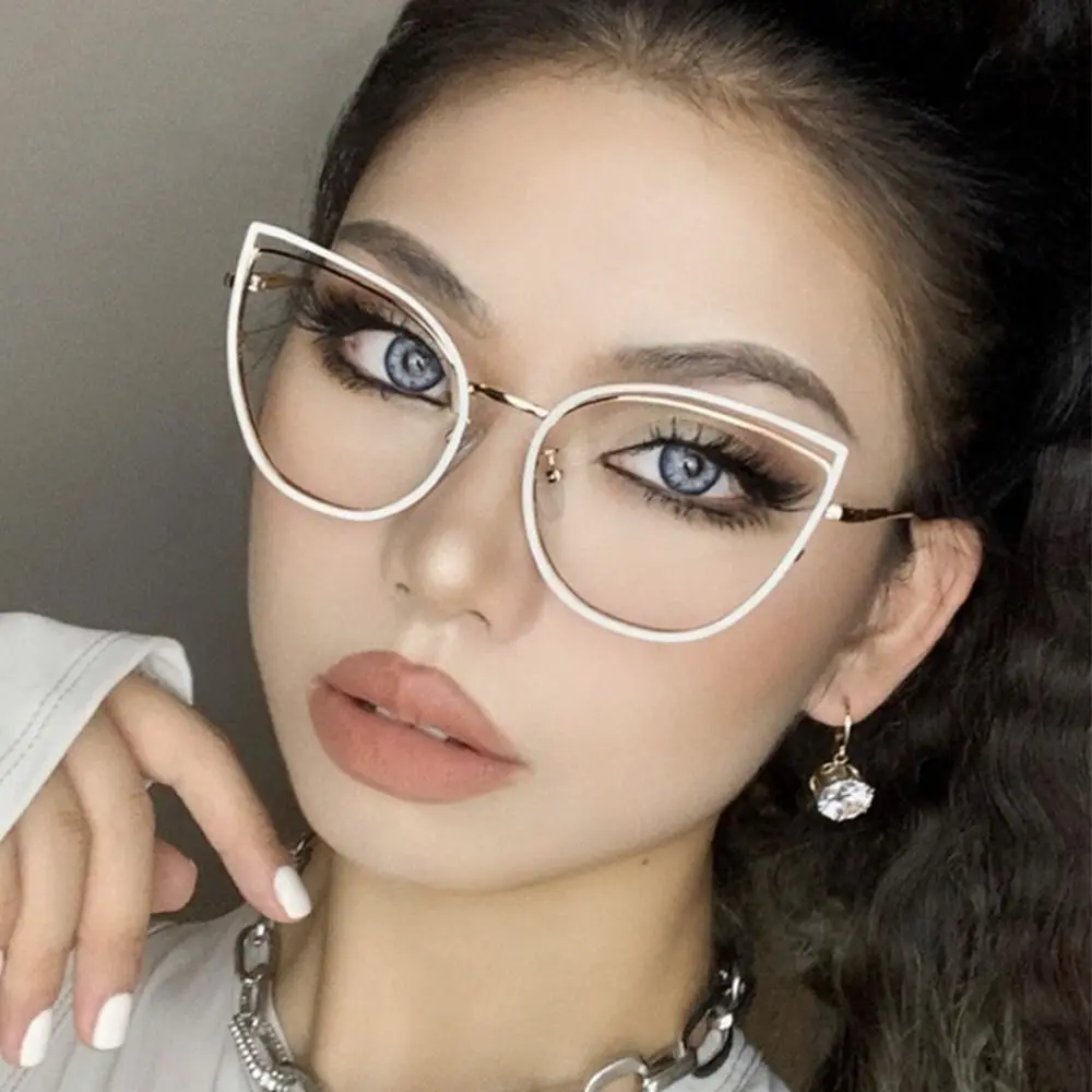 

Blue Ray Blocking Anti-Blue Light Glasses Ultralight Metal Square Eyeglasses Eye Protection Computer Goggles Men Women
