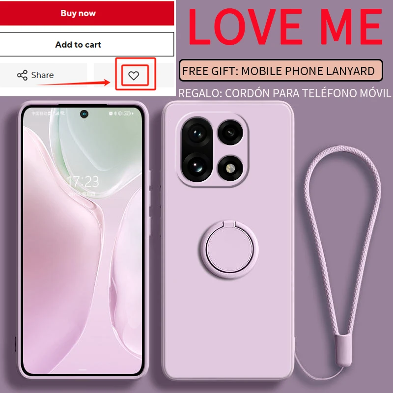 Fall für OnePlus 15 Finger Ring Ständer Halter Silikon Abdeckung für 1 + 13T Einfarbig Objektiv Schutz weiche Funda