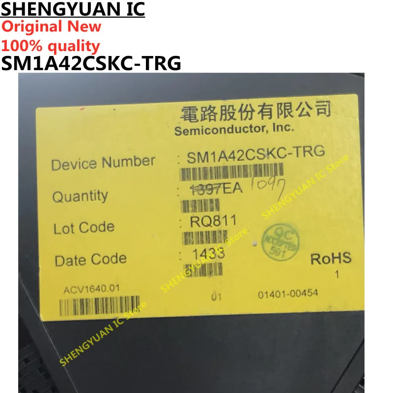 10Pcs SM1A42CSKC-TRG 1A42CS SM1A42CSKC SM1A42CS SM1A42CSK SOP-8 100V/2.5A Dual Enhancement Mode MOSFET (N-and P-Channel)  New