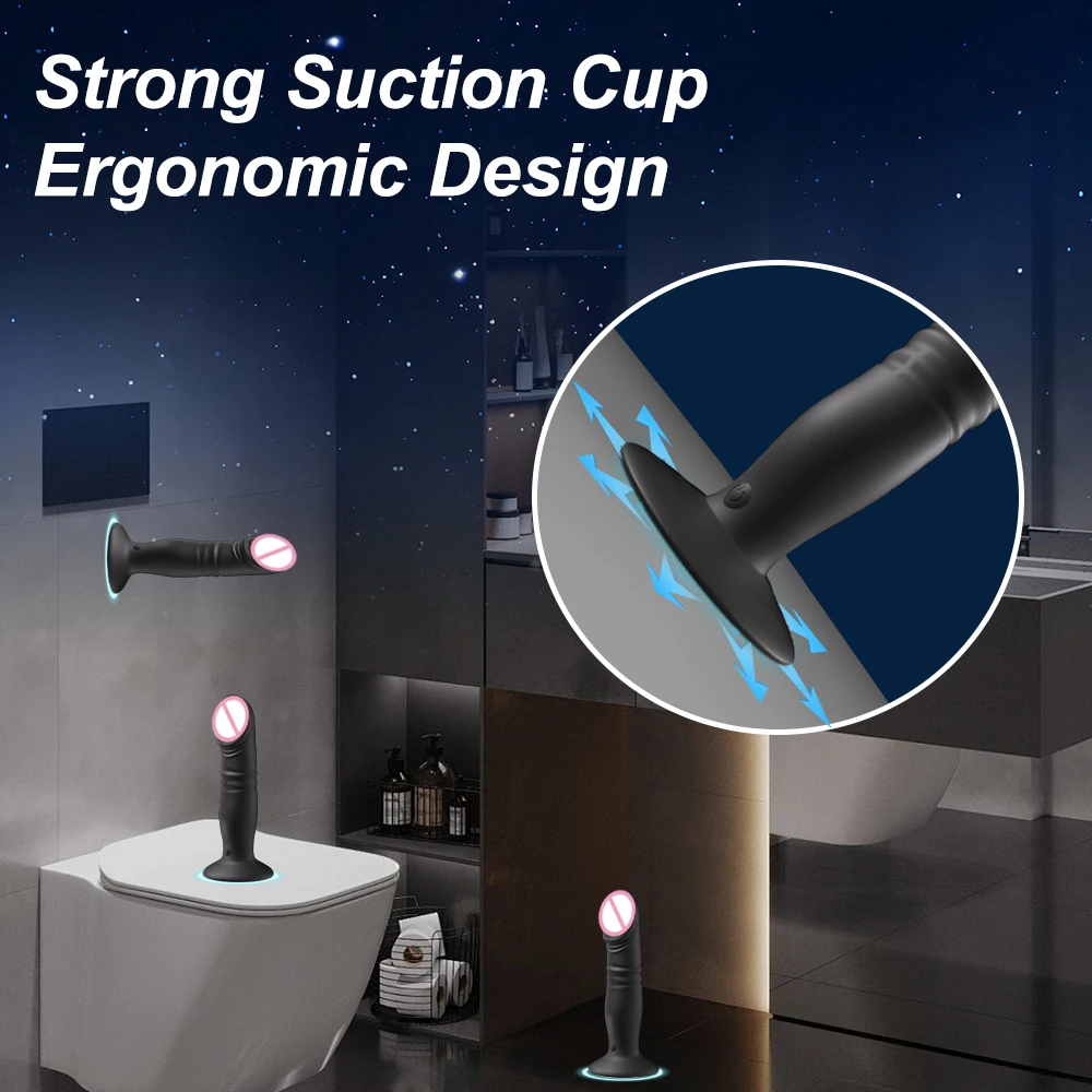 Thrusting جهاز تدليك للبروستاتا المقابس الشرجية التحكم عن بعد تهتز بعقب المكونات G بقعة هزاز دسار للرجال النساء Gode الجنس لعب