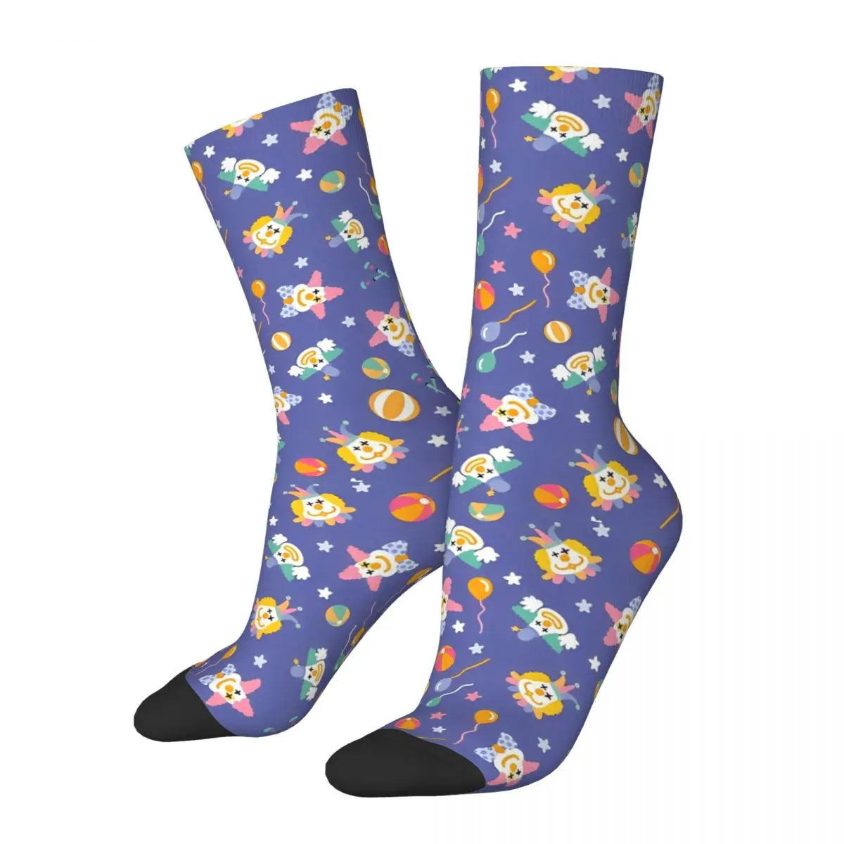 Killer Klowns From Outer Space Socks Men Women Polyester Fashion Socks Crazy Spring Summer Autumn Winter Middle Tube Stockings