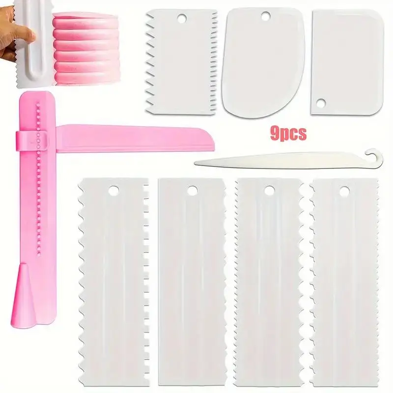9-piece set of cake leveling tools, cake frosting leveling tool, bread baking tool