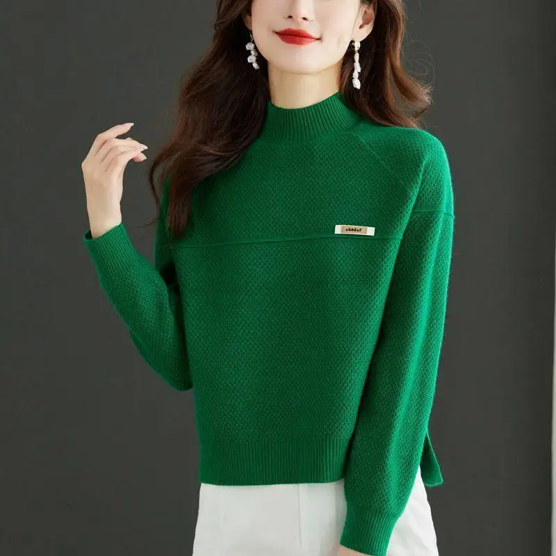Knit Jersey For Women New Pullovers Tops Elegant Knitwear Short Sweater Spring Autumn Jumper Female Winter Clothes Woman