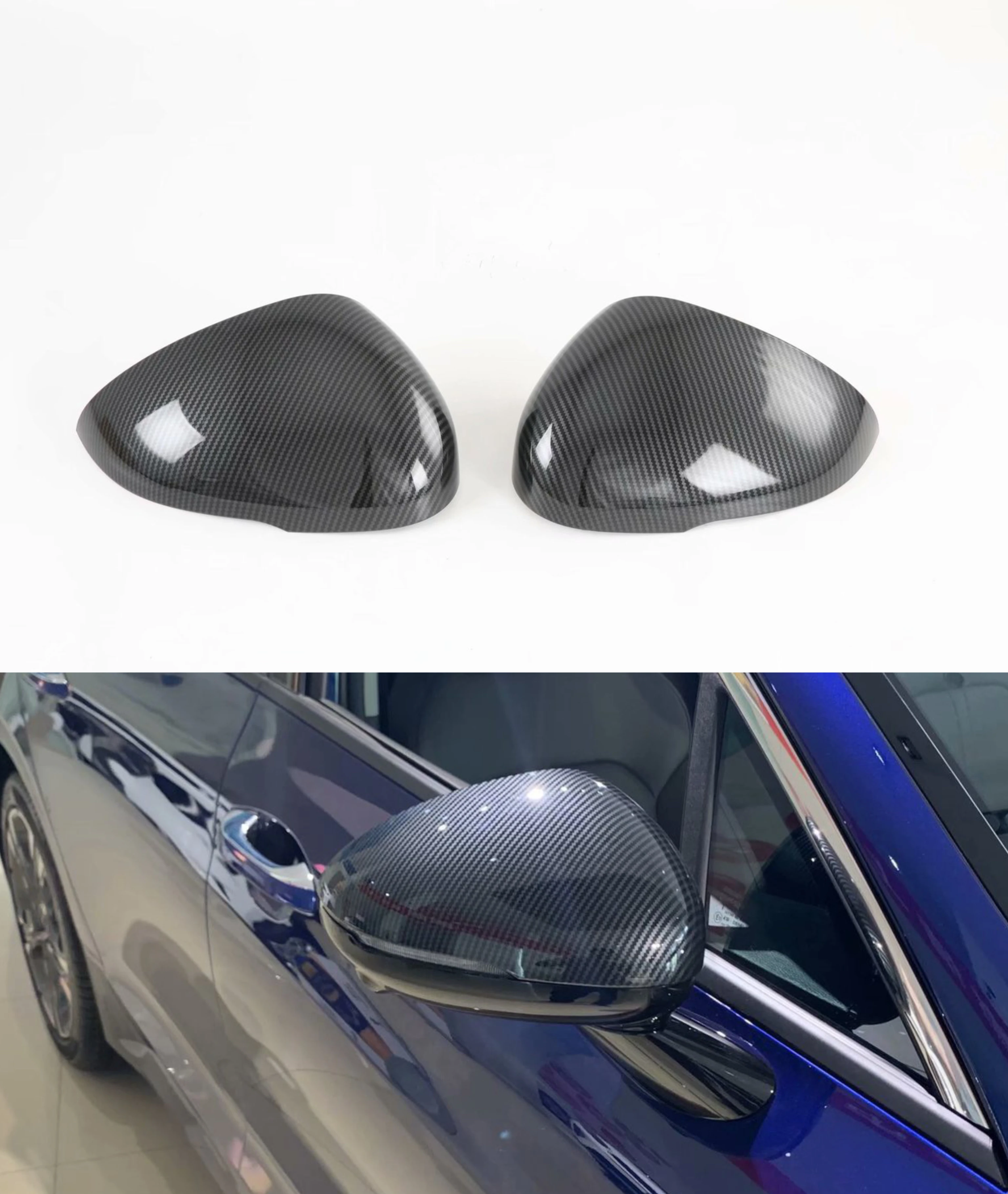 

Auto Car Body Side Door Rearview Mirror Cover For KIA K5 Optima 2021 2022 2023 Cap Sticker Trim ABS Carbon Fiber Styling