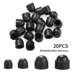 20/40Pcs Screw Caps Nut Covers Hexagon Plastic Screw Decorative Nut Bolt Door Lock Dome Protection M6 M8 M10 M12