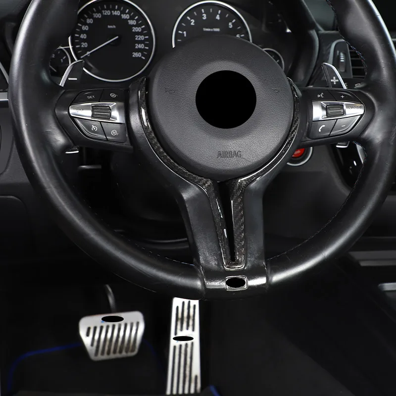 Real Carbon Fiber For BMW F20 F21 F22 F23 F30 F32 F33 F34 F36 F39 F15 F16 F80 F85 F86 M-Sport Car Steering Wheel button Stickers
