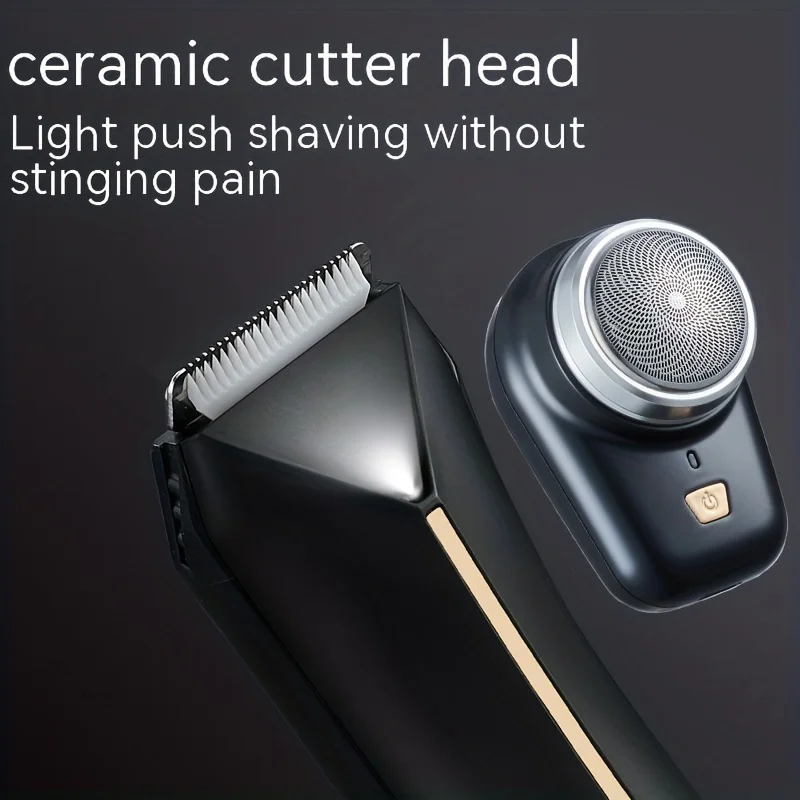 Ball Trimmer, Waterproof Manscape Trimmer For Men, Pubic Hair Trimmer, Rechargeable Body Shaver Groomer With Charging Dock,  Gro