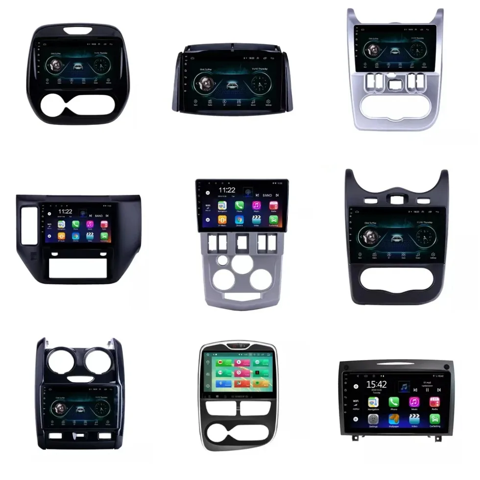 Android other interior accessories Car Radio DVD Player Fascias Frame for Renault Clio bisel para autoradio marco reproductor