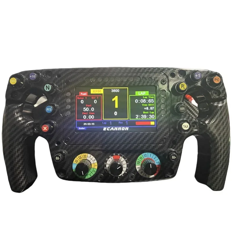 عجلة قيادة ECANNON ECF2 لتوجيه لعبة Logitech/Fanatec/Thrustmaster/ Moza/PXN/CAMMUS F1