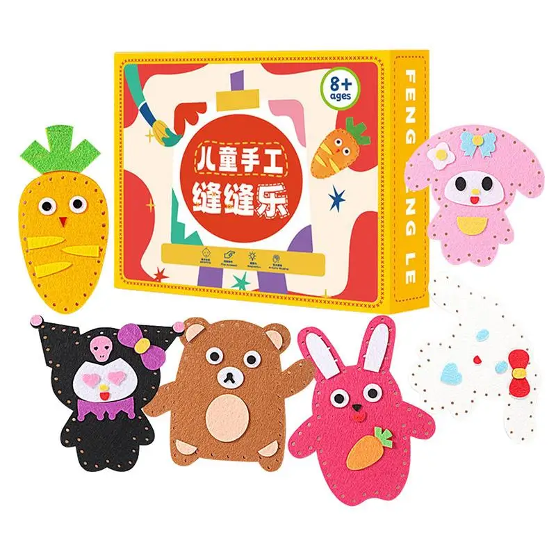 

DIY Doll Sewing Toys Beginner Sewing Kit For Girls Felt Animals Creation For 8 Years Old Beginner Art & Craft Includes