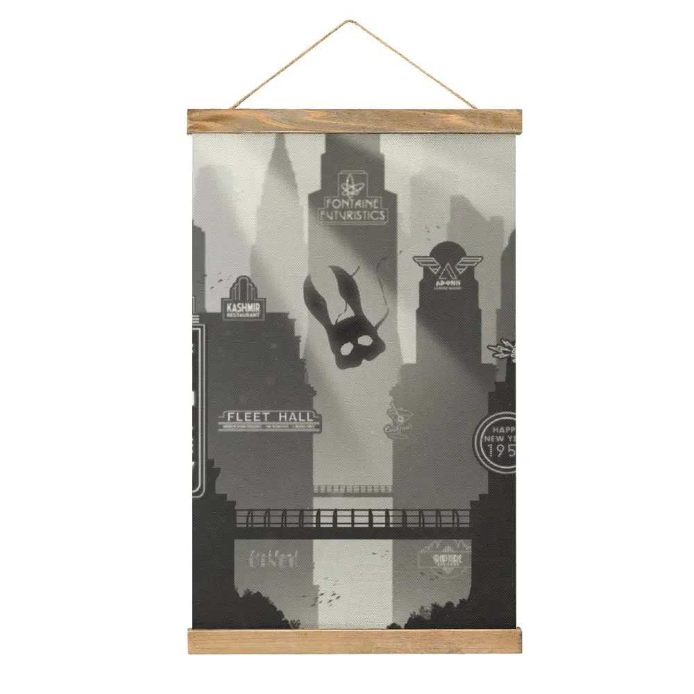 

Creative Welcome To Rapture (B&W) For Sale Canvas Hanging Picture Wall Decoration Geek Restaurant Painting Style Decorate