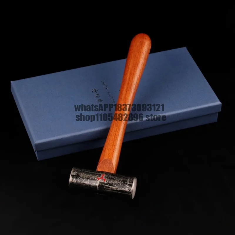 S55 High-Carbon Steel Double-Sided Hammer Japanese-Style DIY Handmade Hammer with African Rosewood Handle