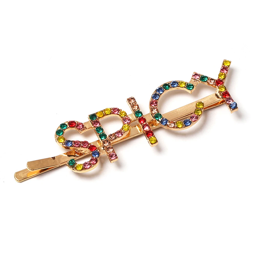

3PCS Candy Color Letter Hair Clips Women Barrettes Alphabet Fashion Diamond Colorful Girl Hairpin For Wedding Party Daily Life