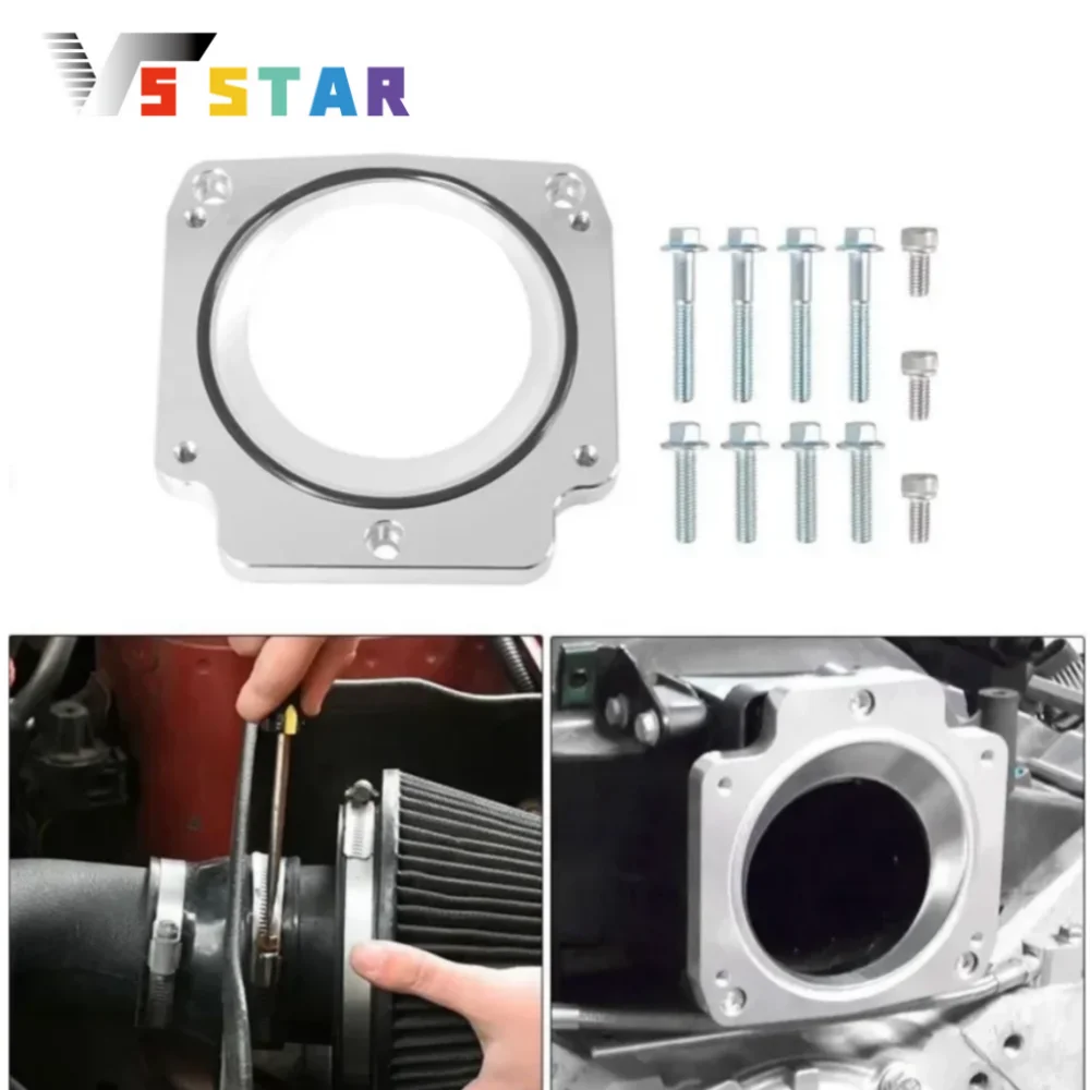 

551513 Заготовка из алюминия, переходная пластина корпуса дроссельной заслонки от 75 мм до 92 мм для LS1 LS3 LM7 LR4 LQ4 LS6 L59 LQ9, серебристый, черный