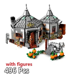 520pcs Magical World of Wizards Hagrid Hut Buckbeak Rescue Harris House 11343 Building Blocks Toys Compatible With 75947 80024