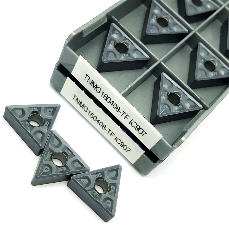 TNMG160404 TNMG160408 TF IC907/IC908 utensili per tornitura esterna inserto in metallo duro CNC utensili per tornio di alta qualità lavorazione teel