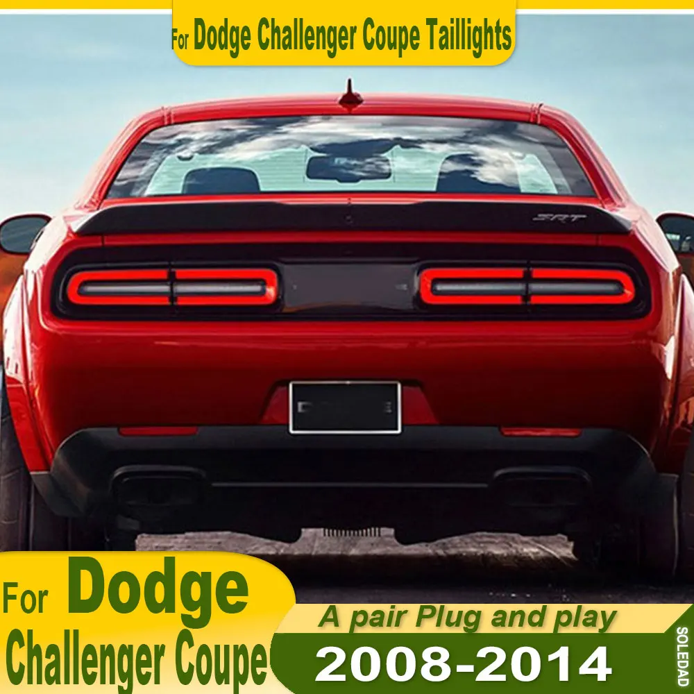 

Car Styling Taillight for Dodge Challenger Tail Lights 2008-2014 Challenger Tail Lamp Rear DRL Fog Brake Turn Signal Reversing